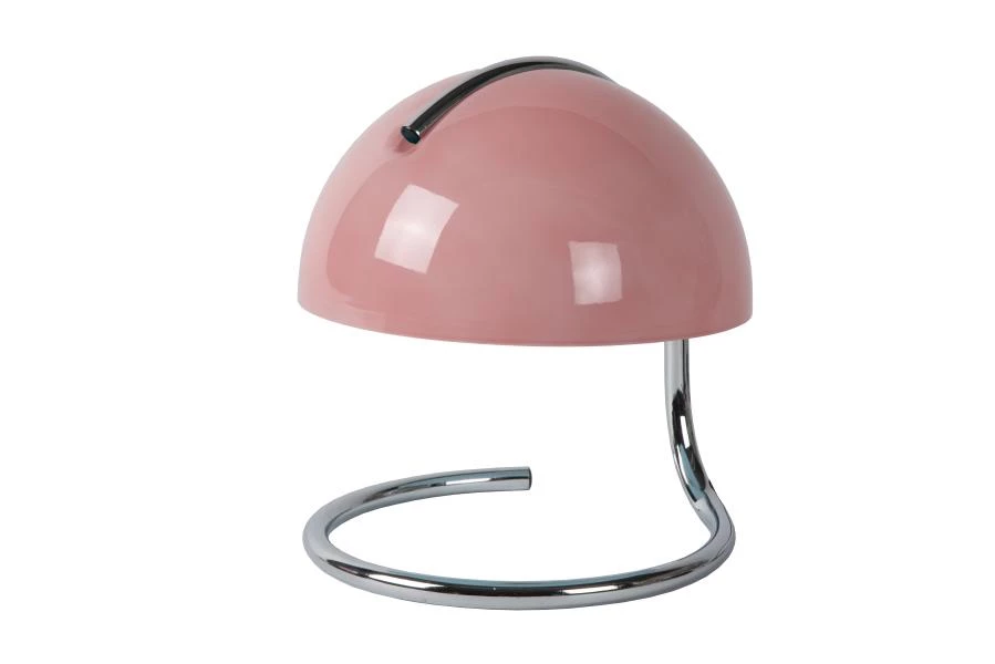 Lucide CATO - Tischlampe - Ø 23,5 cm - 1xE27 - Rosa - ausgeschaltet